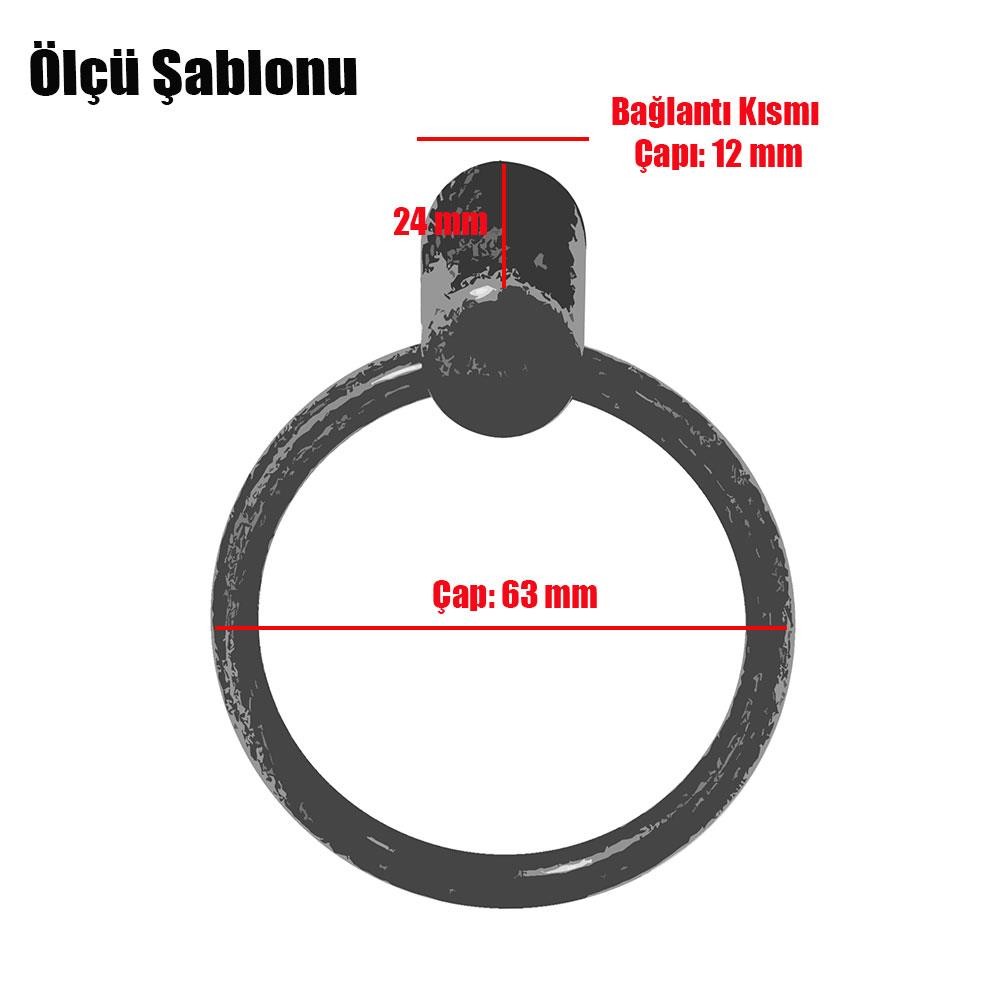 Sarkaç Dolap Dolabı Çekmece Kulpu Kulpları Kulbu Gold Metal Halka Kulp (4 ADET) Mobilya Mutfak