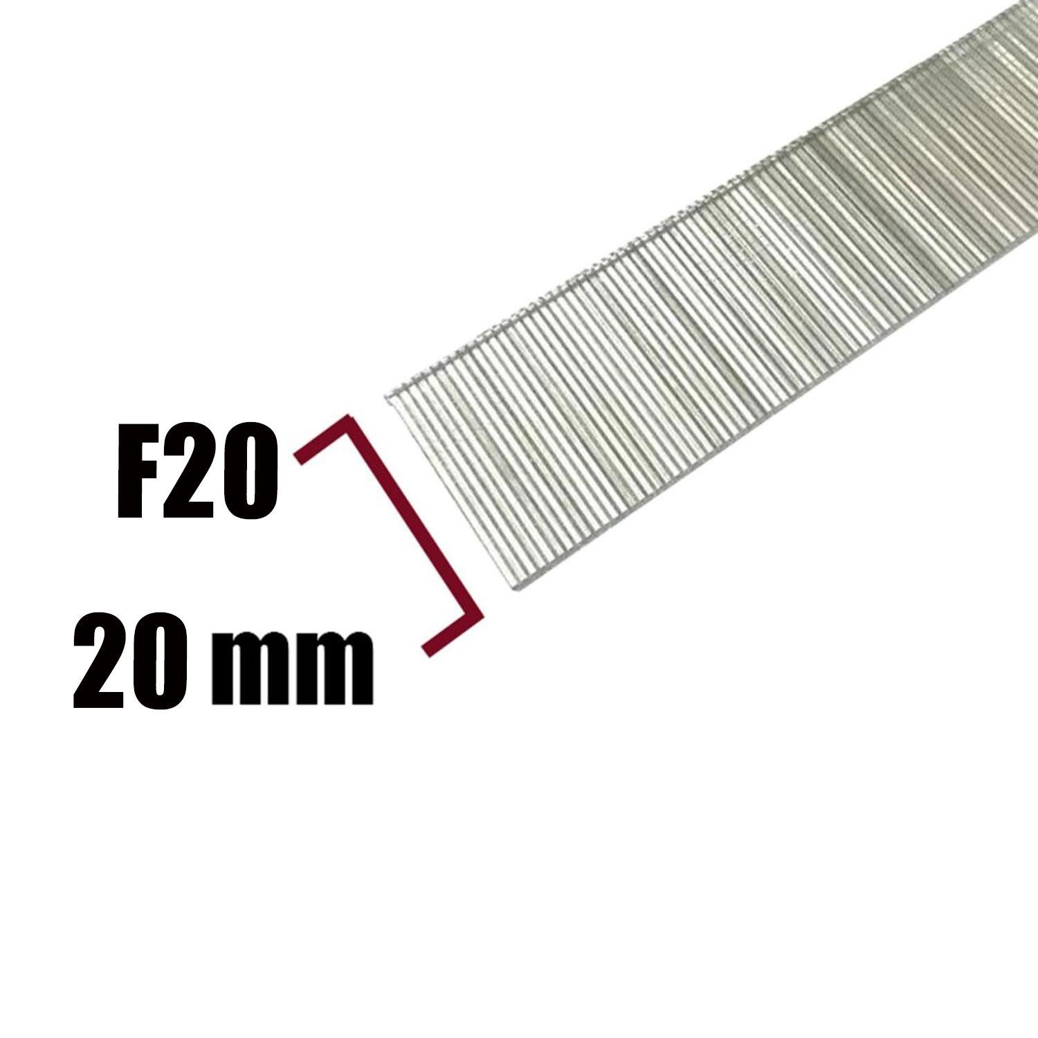 Meite F20 Tabanca Parke Galvanizli Brad Çivisi 20 mm 5000 Adet