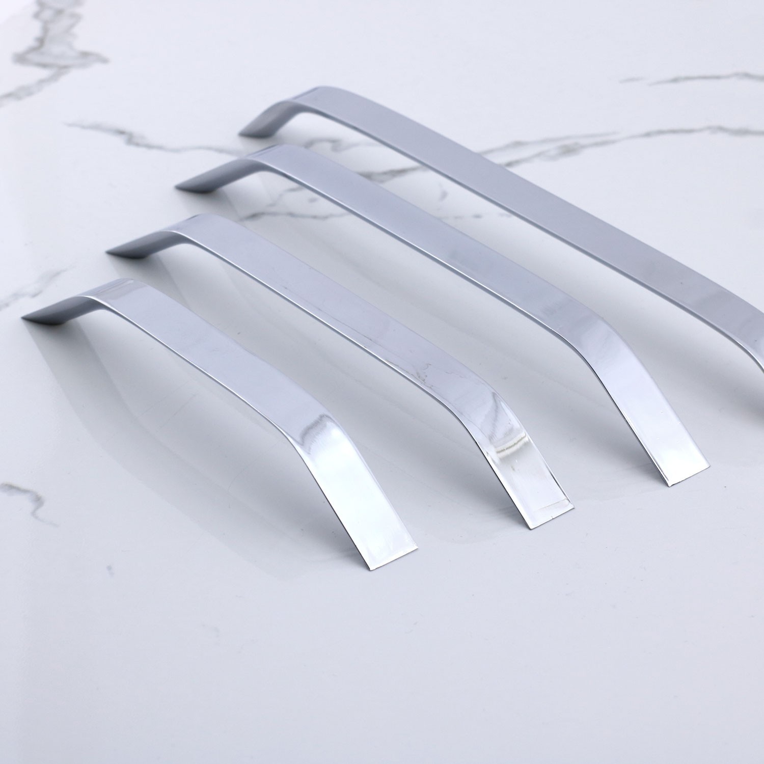 Şahin Krom Gümüş Metal Kulp 224 mm - 22.4 cm Mobilya Çekmece Mutfak Dolabı Dolap Kulpları Kulb Kulpu