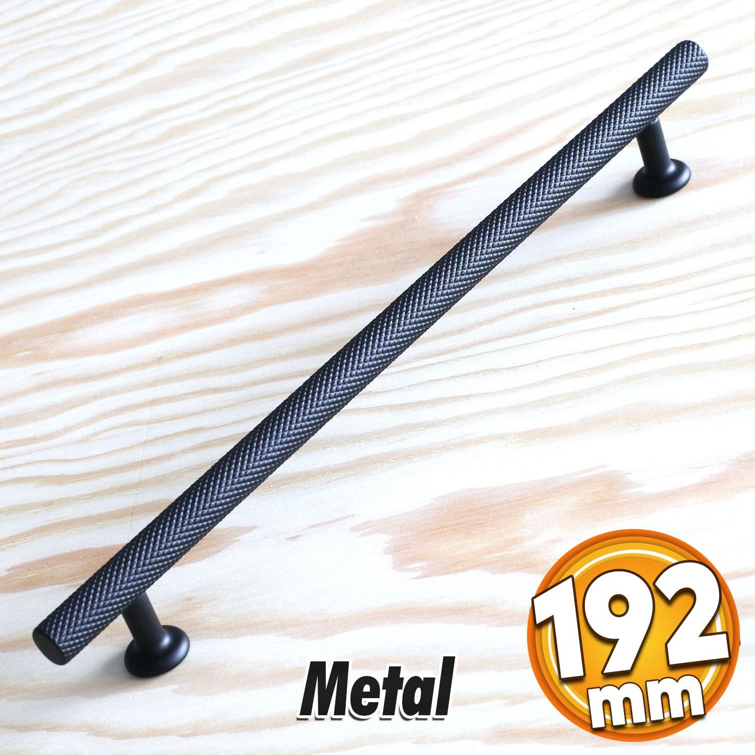 Doruk Kulp Mobilya Mutfak Dolabı Çekmece Dolap Kulpları Kapak Kulpu Kulbu Siyah 192 mm Metal