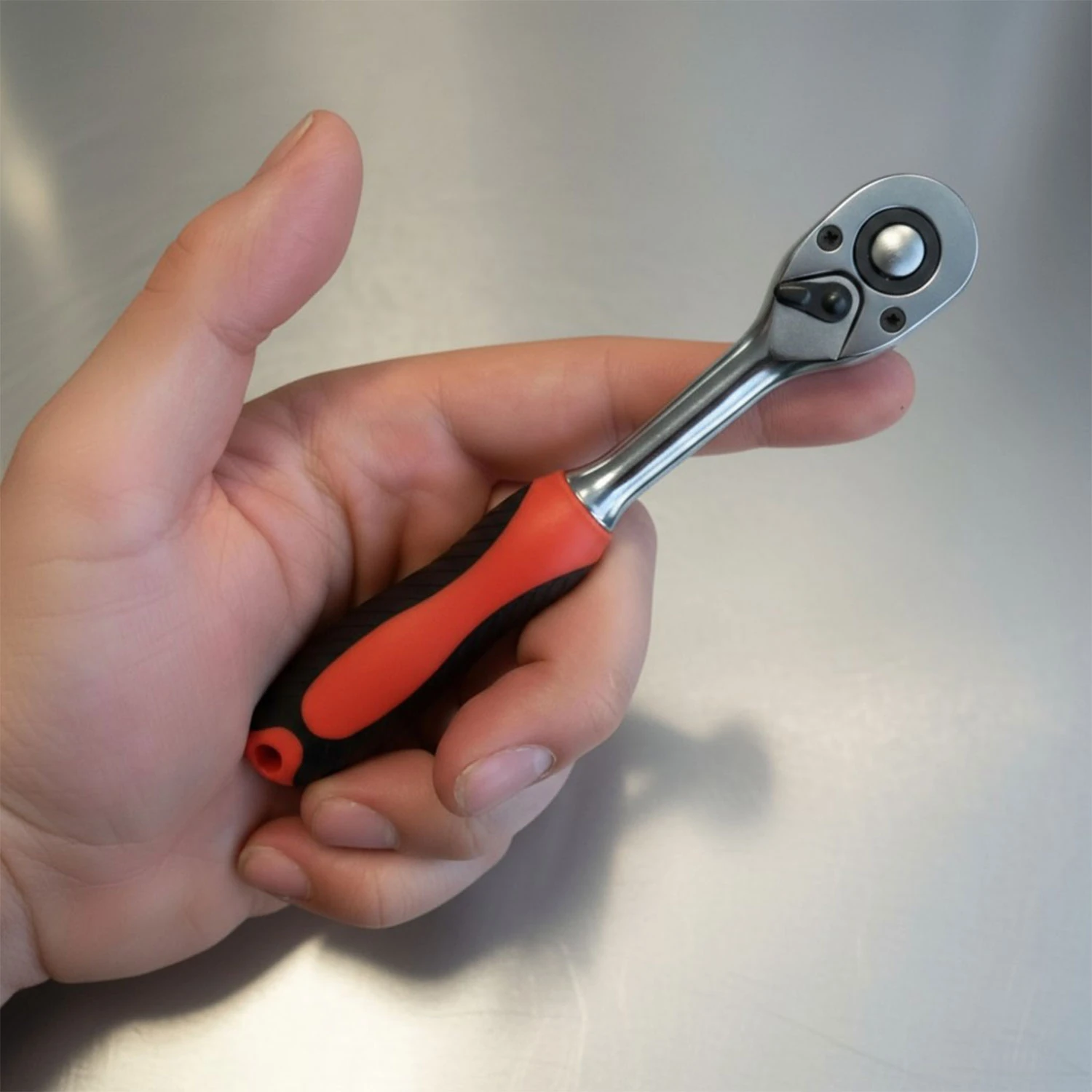 Cırcır Lokma Kolu 72 Diş 1/4 Sağlam Gövde Krom Vanadyum Aşınmaya Dayanıklı Metal Tamir Anahtarı