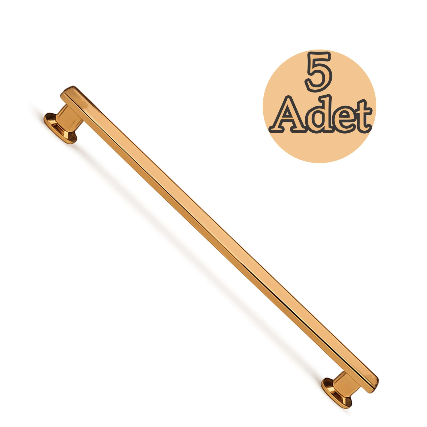 Özen Bronz Çekmece Kulp 224 mm 5 Adet Set Şık Tasarım Dolap Kulpu