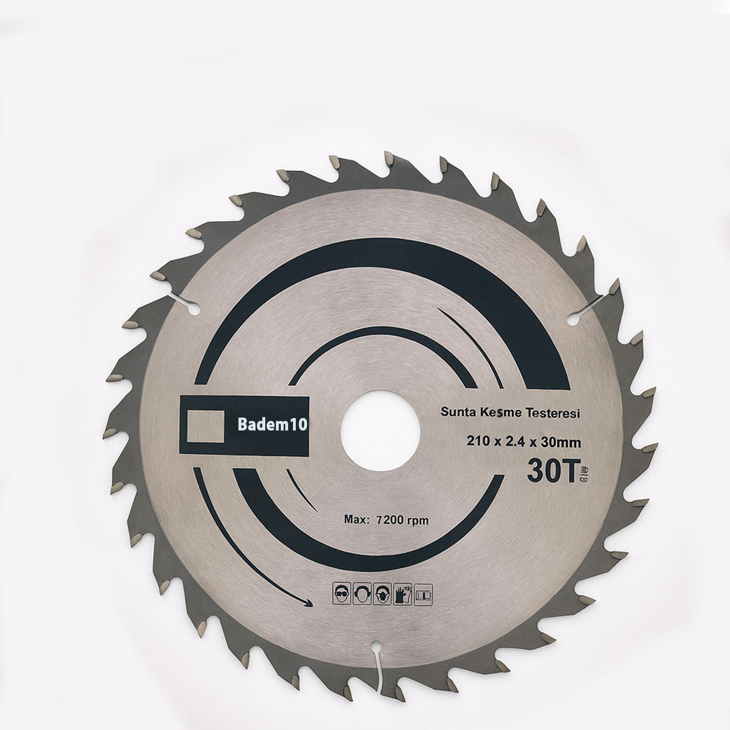 Sunta Kesme Testeresi 210x2.4x30 mm Elmas Uçlu Daire Testere Ahşap MDF Kontrplak Kesim Diski