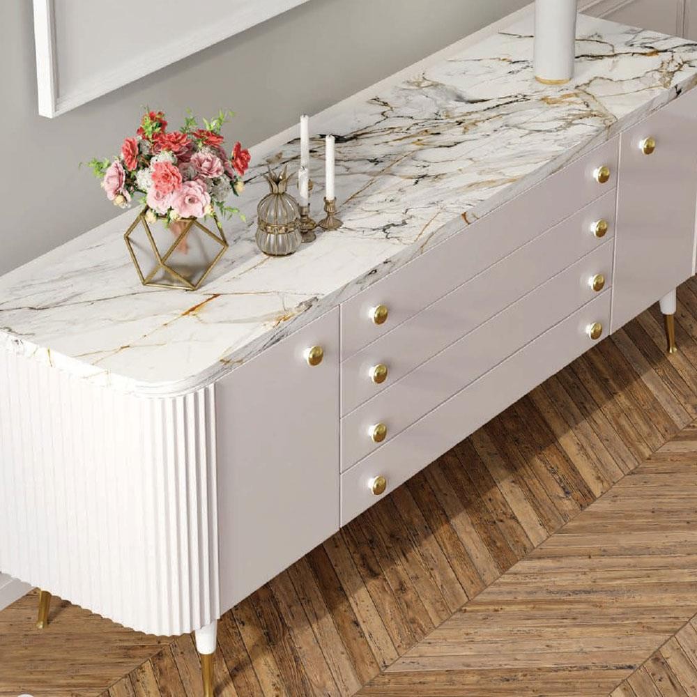 Alya Düğme Mobilya Mutfak Dolap Dolabı Çekmece Kulpu Kulbu Plastik Gold Altın Tek Vidalı Kulpları