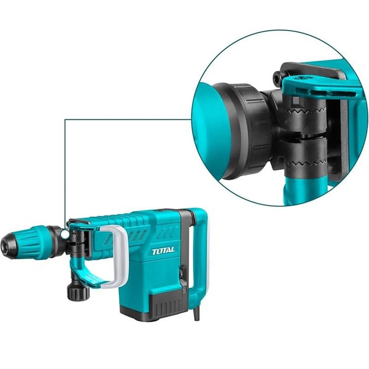 Total TH215002 Kırıcı Delici Hilti 25J 1500W Beton Taş Kırma Matkap Profesyonel Titreşim Önleyici