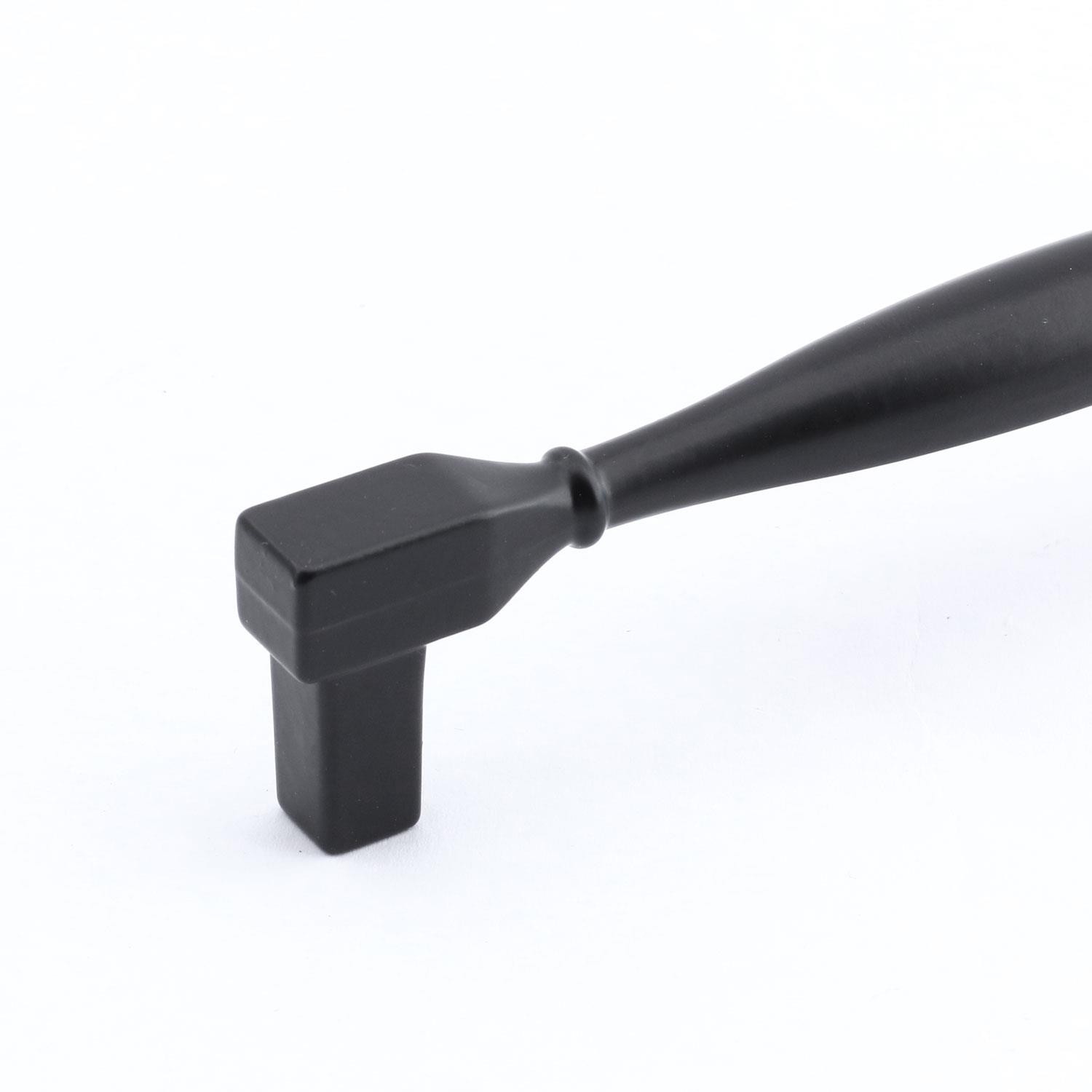 10 Adet Kare Kulp Mobilya Mutfak Dolabı Çekmece Dolap Kapak Kulpu Kulbu Siyah (96 MM-9.6 CM) Metal