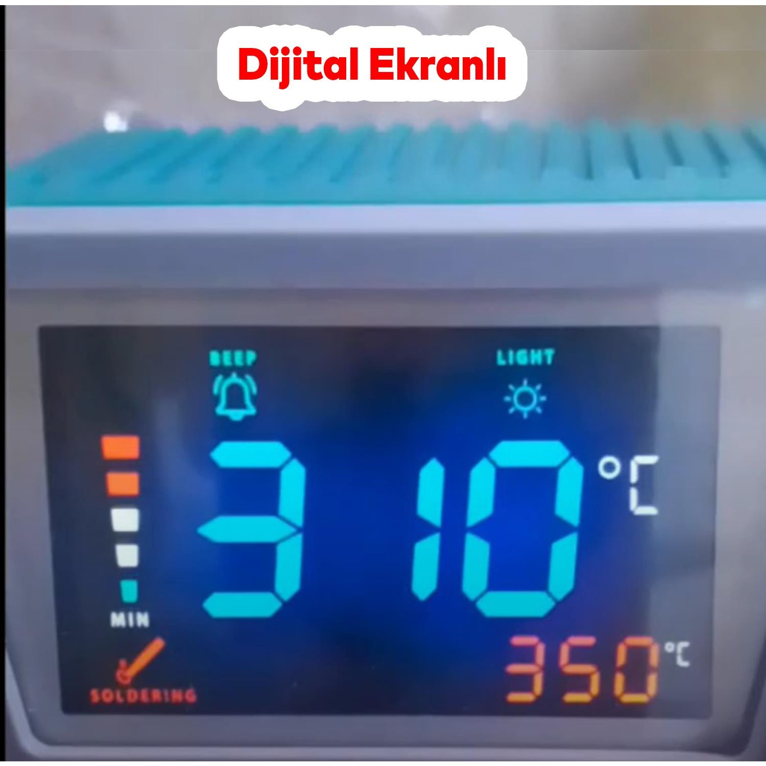 Elektrikli İstasyonlu Tablalı Dijital Devir Ayarlı Havya Kalem Lehim Makinası 60 W TET160923