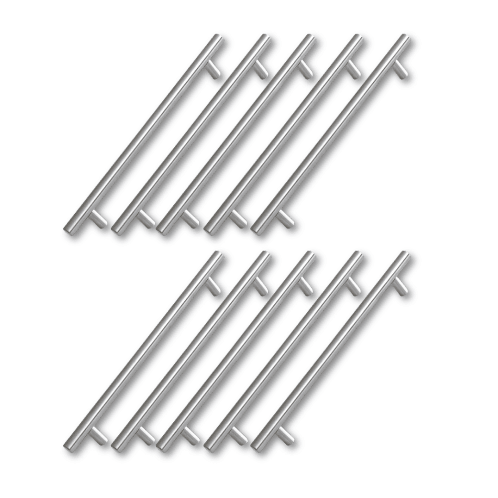 10 ADET RoseMary İnox Metal Kulp 192 mm ( 19.2 cm ) Mobilya Mutfak Çekmece Dolap Kapak Kulpu Kulbu