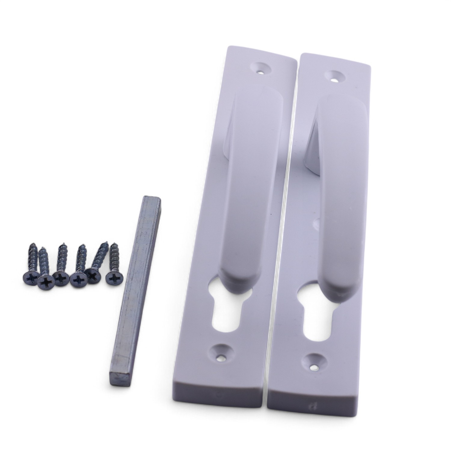 PVC 1 Takım Kapı Kolu Beyaz Balkon Banyo Tuvalet Wc Plastik Kulp Kilitsiz