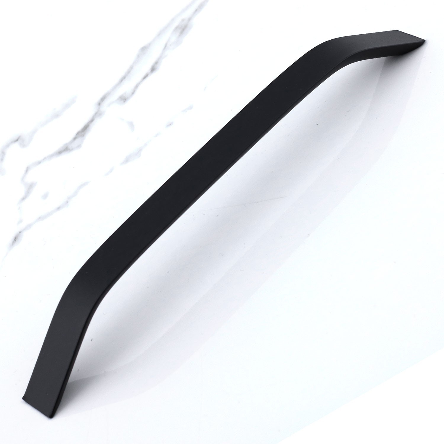 Şahin Siyah Metal Kulp 224 mm - 22.4 cm Mobilya Çekmece Mutfak Dolabı Dolap Kulpları Kulbu Kulpu