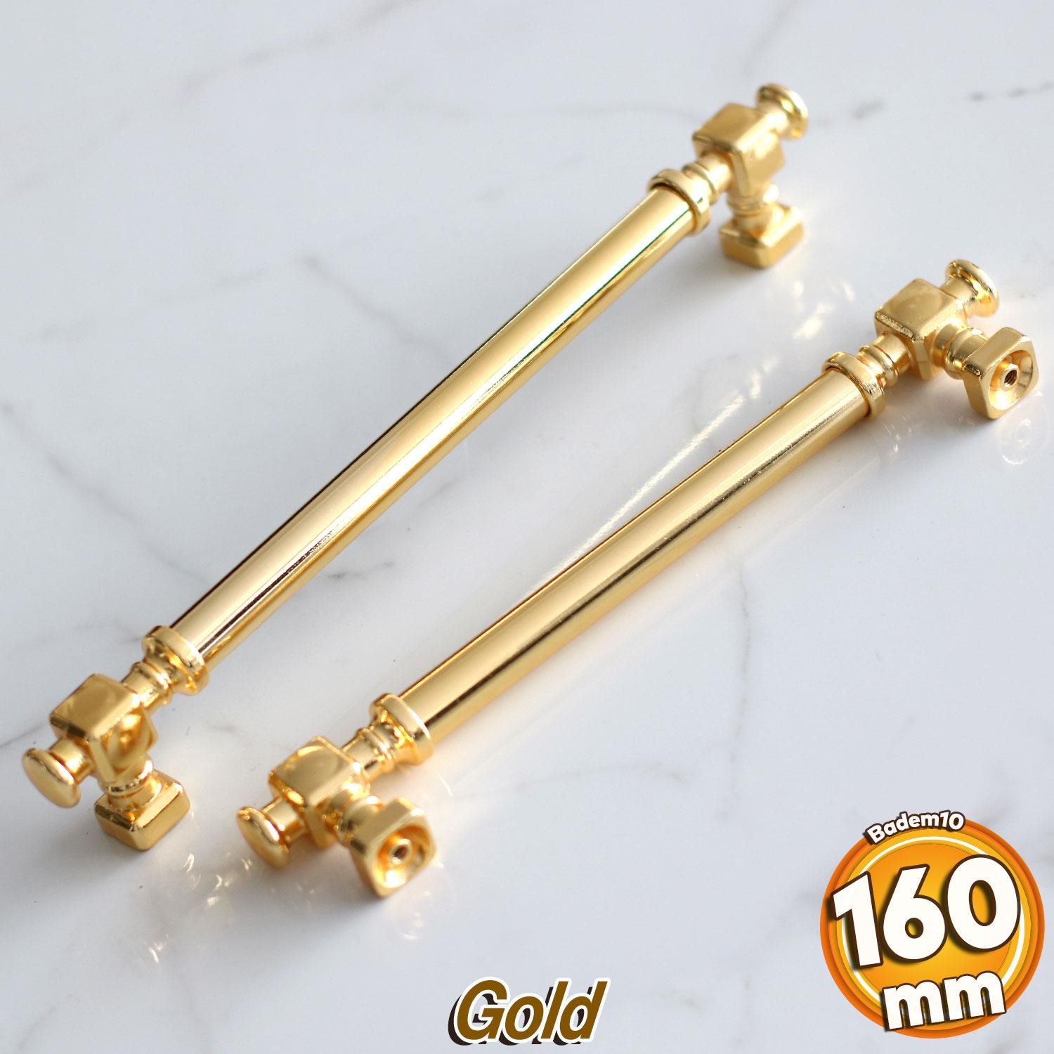 Talas Gold Altın Düz Metal Kulp 160 mm 16 cm Mobilya Çekmece Mutfak Dolabı Dolap Kulpları Kulb