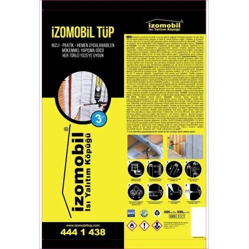 İzomobil Tüp Sprey Poliüretan Isı Yalıtım Köpüğü 850 ML