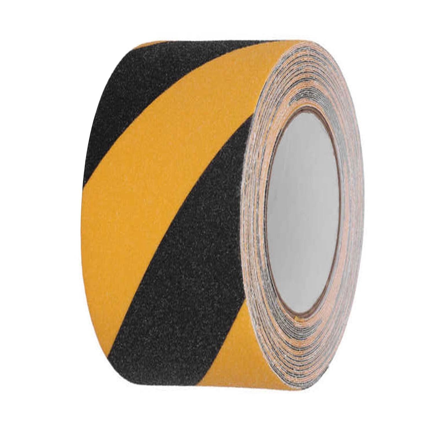 Bondit Merdiven Zemin Kaydırmaz Bant Kaymaz Bant Sarı Siyah 50 mm x 15 Mt