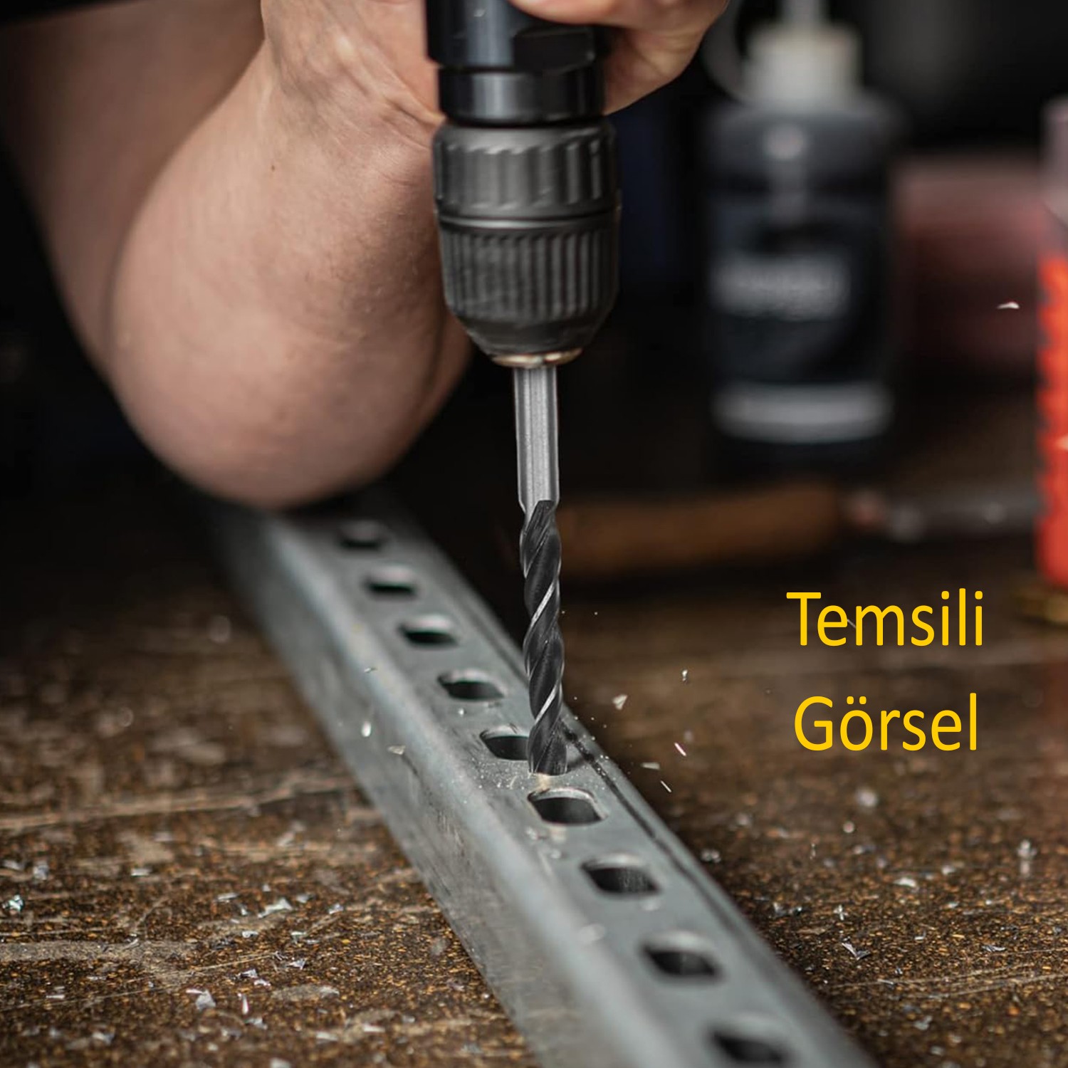 Metal Delme Matkap Ucu Seti 13 'lü Paket Çelik Metal Alüminyum Delici Uç 1.5 - 6.5 mm Arası Çap 