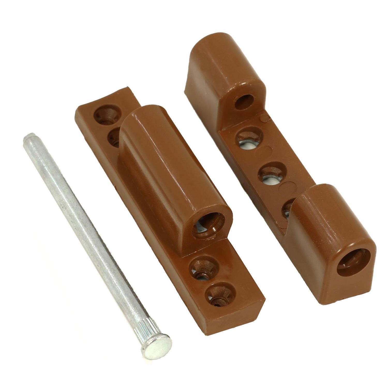 Pvc Pimapen Pencere Menteşesi 90 mm Sac Destekli Kahvrengi Menteşe (5 ADET)