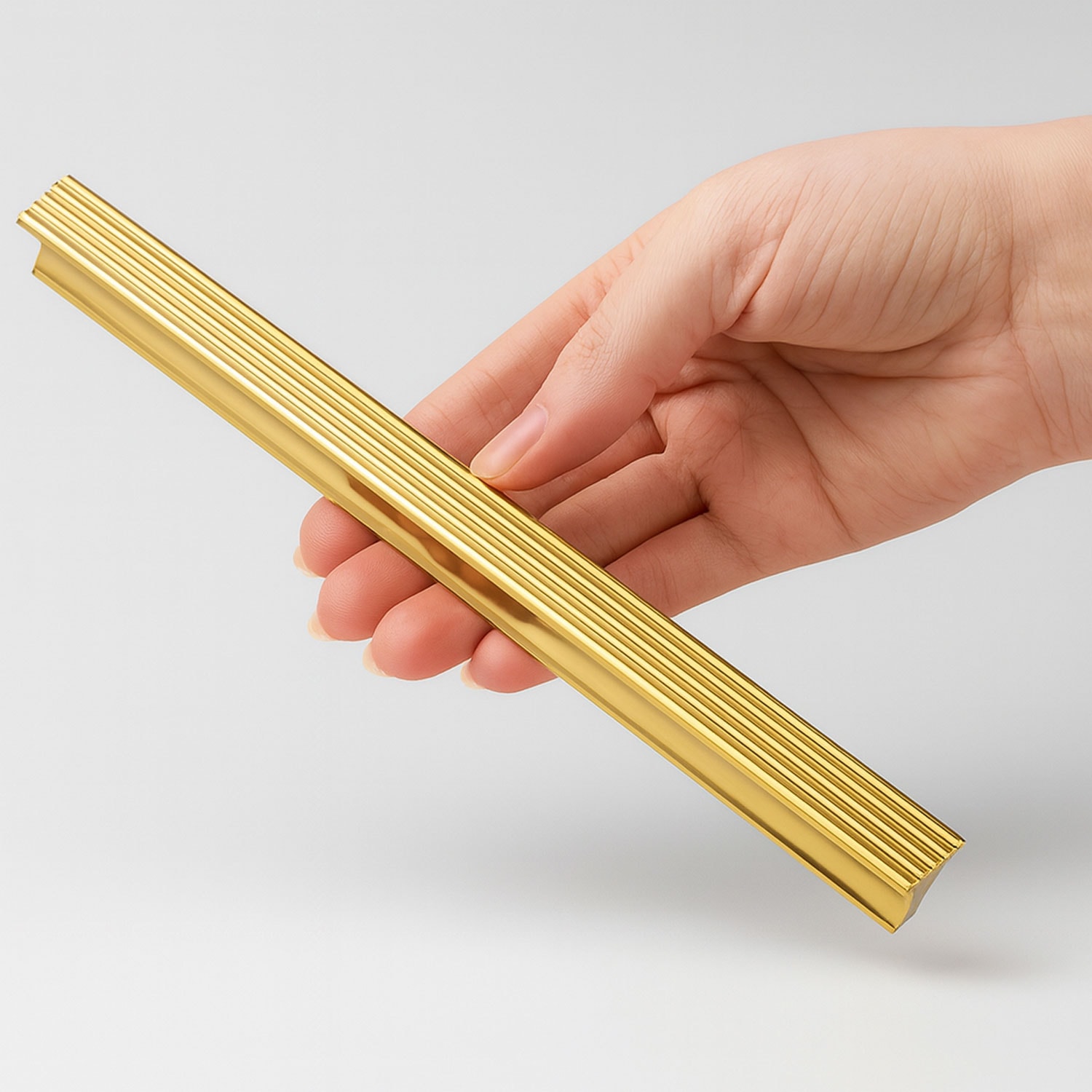 Foça Gold Metal 320 mm Uzun Mobilya Kolu Çekmece Dolap Kulpları Mutfak Dolabı Kapak Kulbu