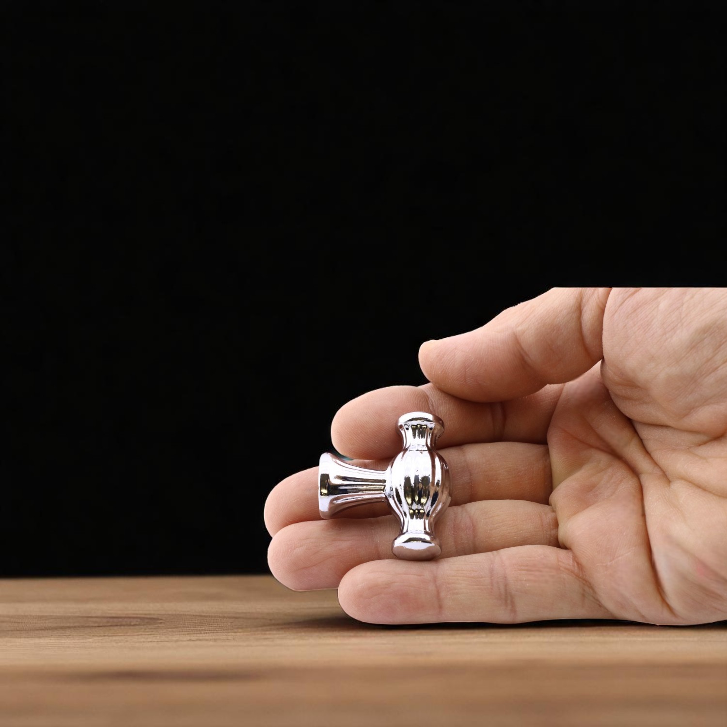 Kesir Gümüş Krom Metal Kulp Düğme Mobilya Çekmece Mutfak Dolabı Dolap Modern Kapak Kulpları