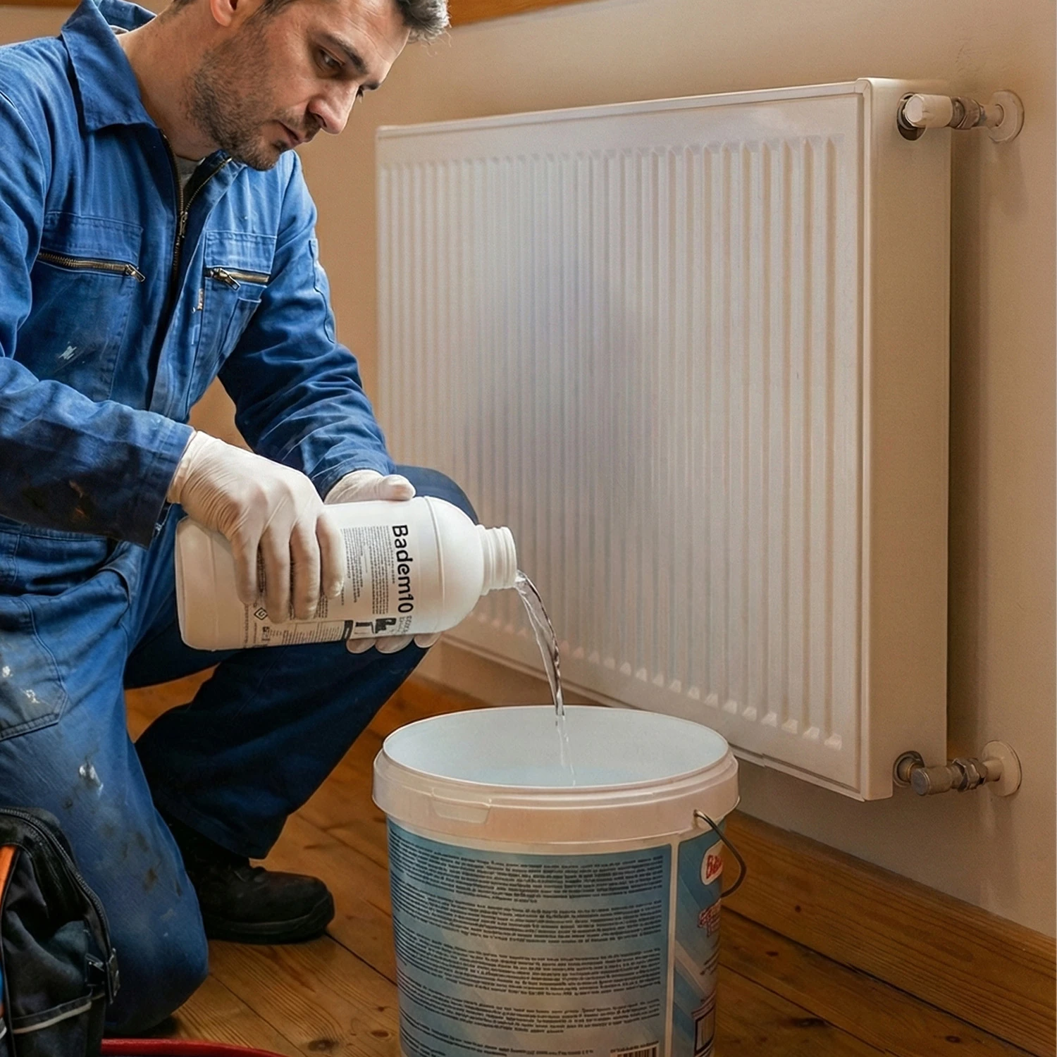 Radyatör Petek Temizleme Kimyasalı 1 Litre Yerden Isıtma Kat Kaloriferleri Merkezi Sistem İçin