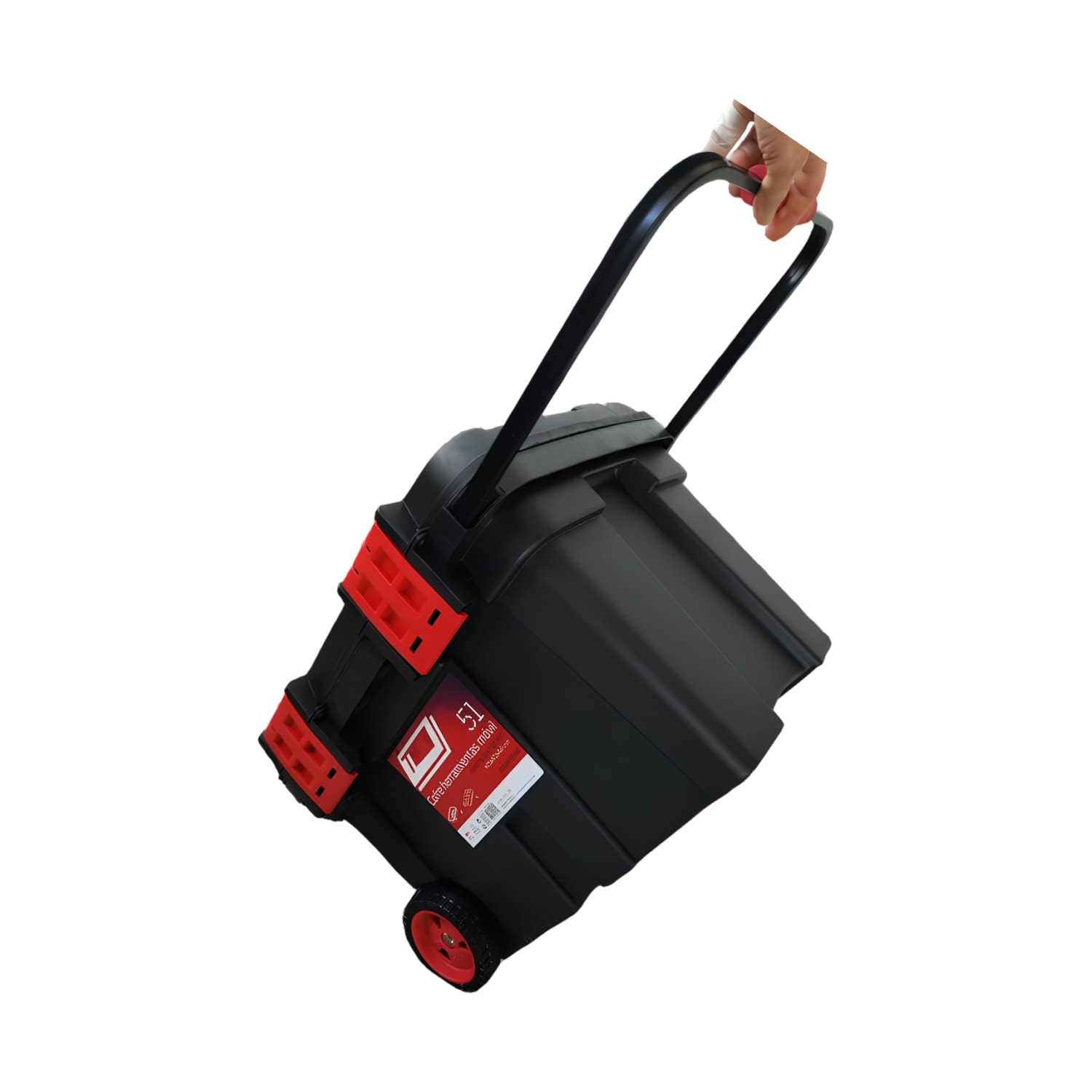 Tekerlekli Taşınabilir 78 Litre Organizer Bölmeli Taşınabilir Kulplu Takım Çantası Alet Çanta