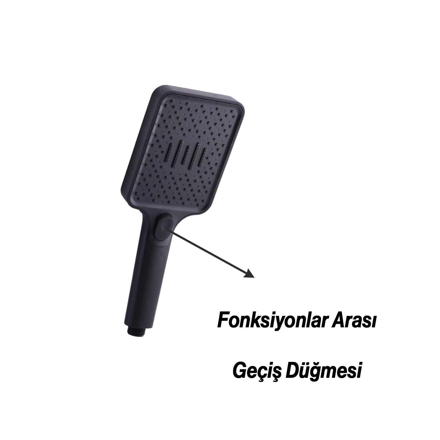 Robot Duş Seti Tam Takım Siyah Lüks Yağmurlama Çok Fonksiyonlu El Duşu Başlıklı Vidalı Duş Sistemi