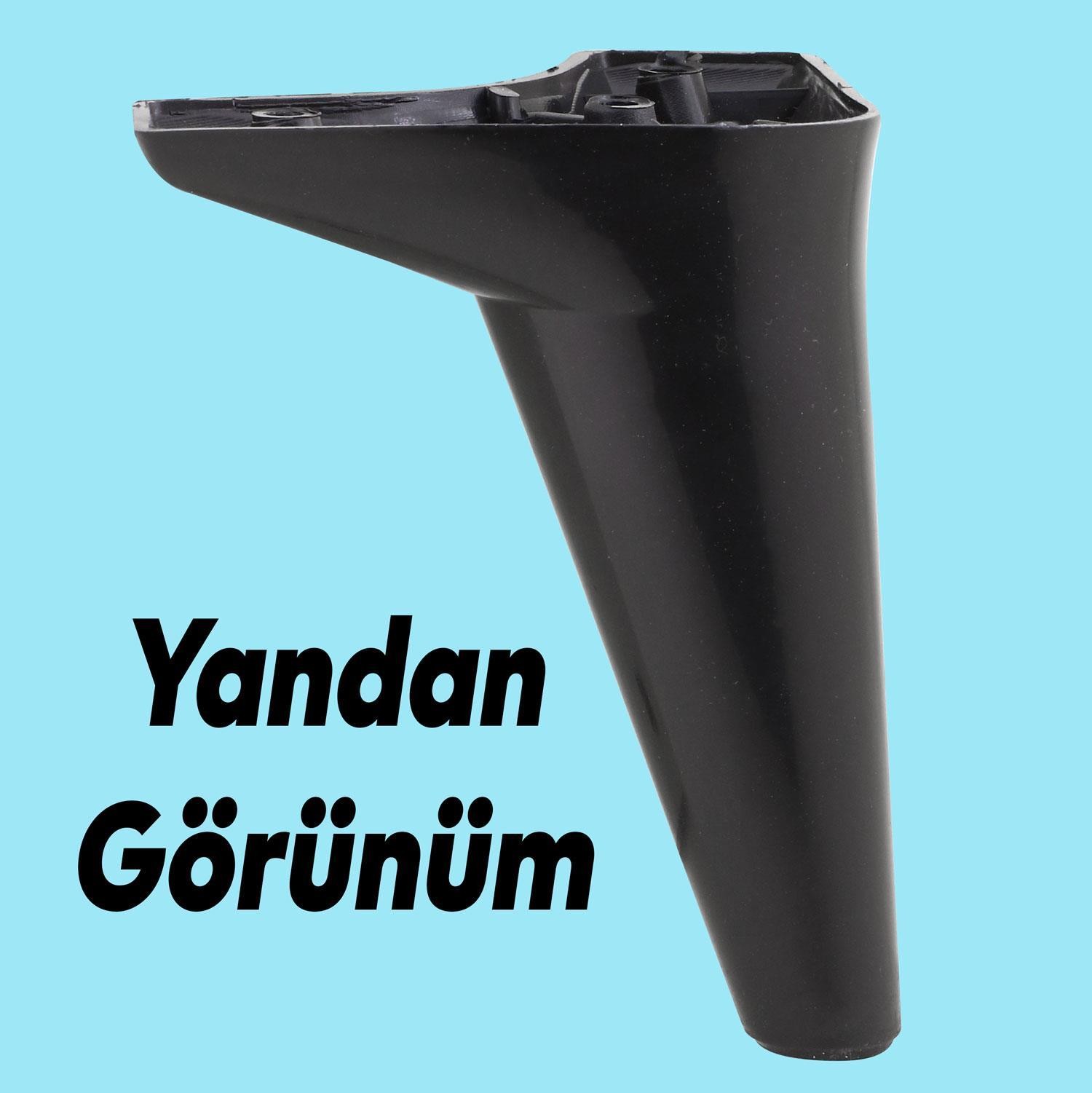 Aspen Lüks Mobilya Kanepe Koltuk Sehpa Tv Ünitesi Ayağı Ayakları 15 Cm Siyah Baza Ayak (4 ADET)