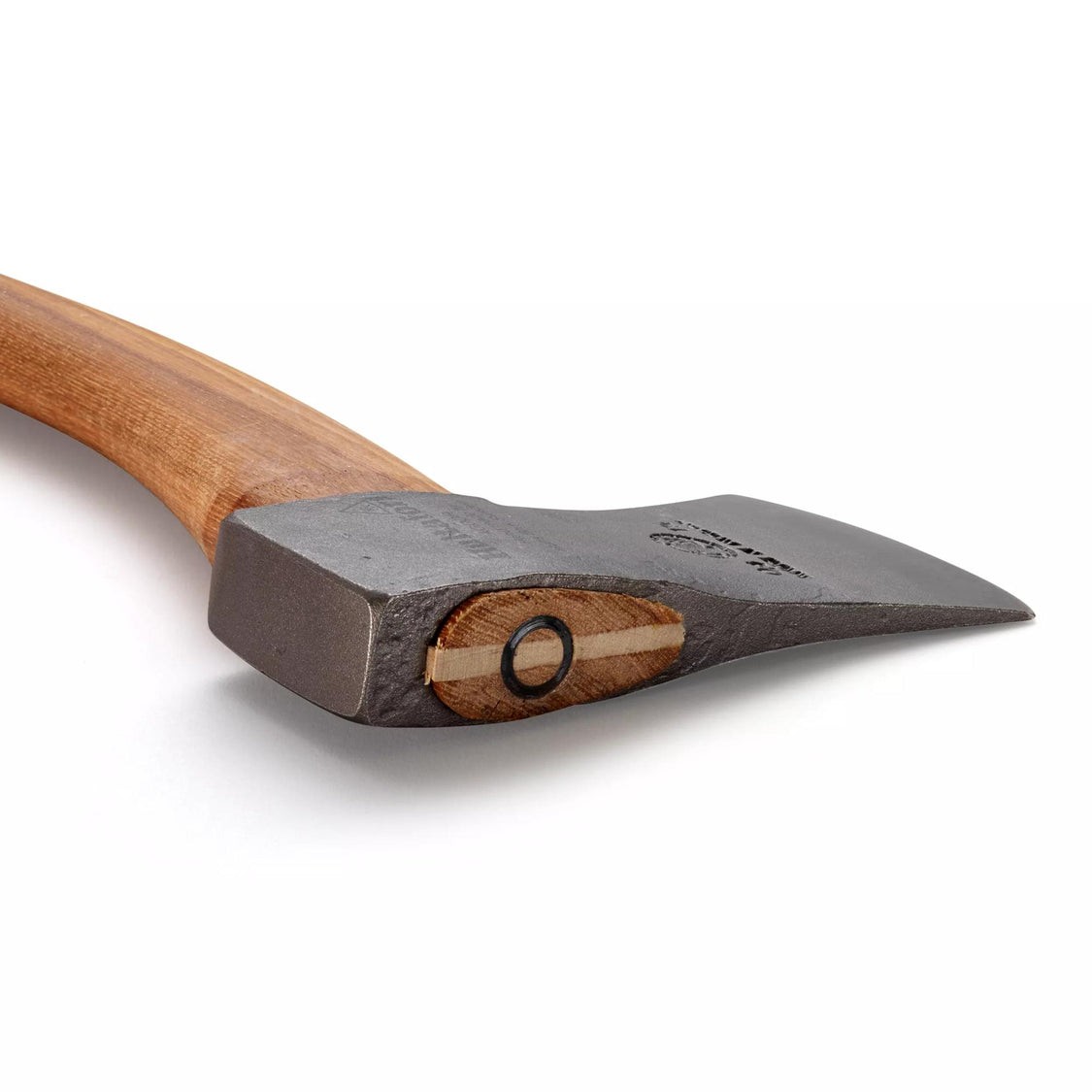 600 Gram 38 Cm El Yapımı İthal İsveç Karbon Çelik Yarma Odun Kesme Ahşap Saplı Balta Ergonomik Kamp