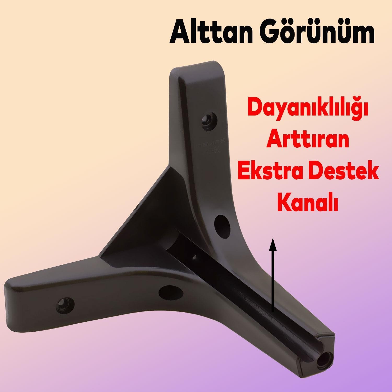 Sedef Lüks Mobilya Kanepe Sehpa Tv Ünitesi Koltuk Ayağı 14 Cm Siyah Ayakları 4 Adet