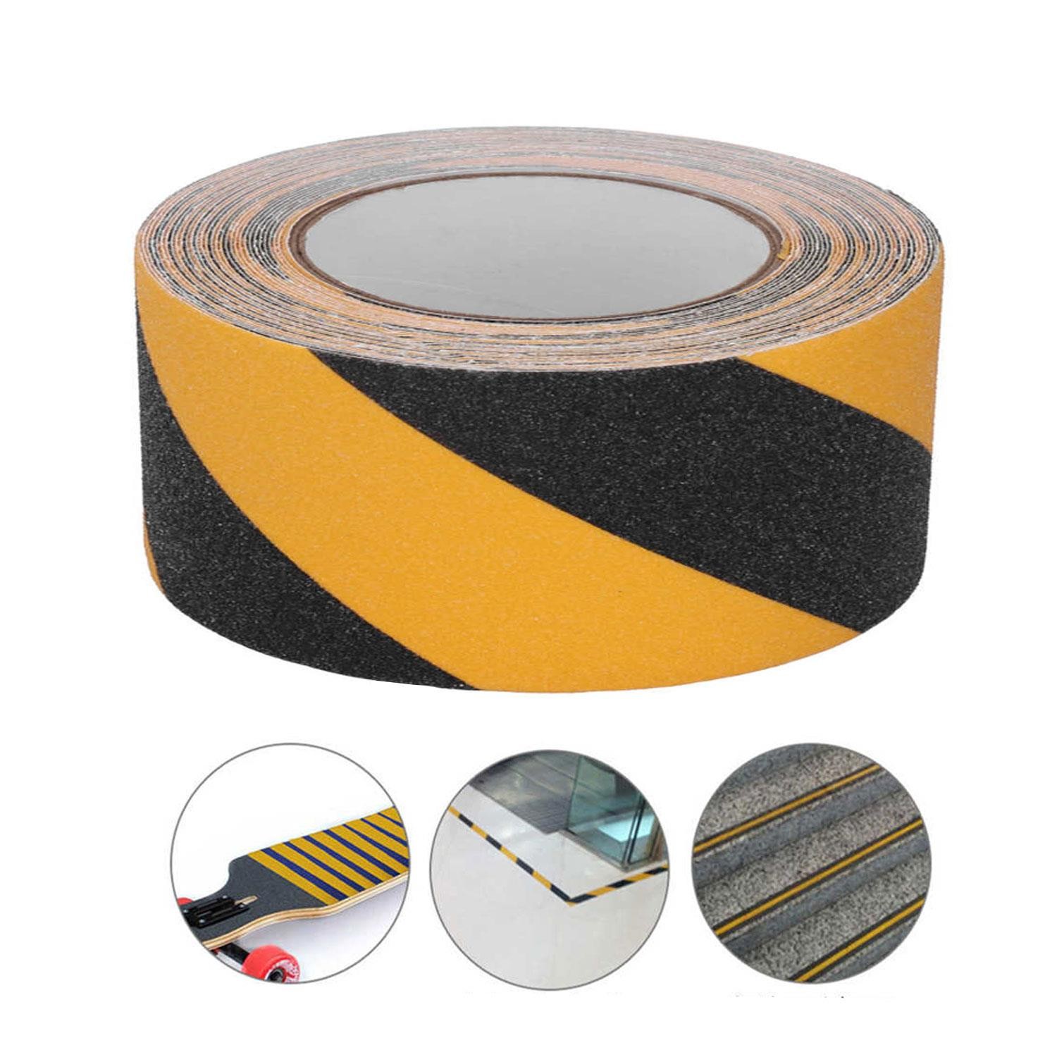 Bondit Merdiven Zemin Kaydırmaz Bant Kaymaz Bant Sarı Siyah 50 mm x 15 Mt