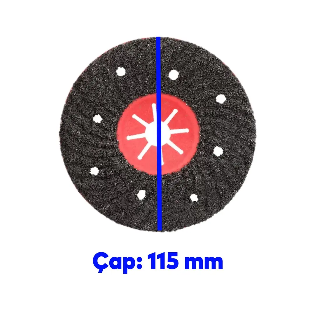 Kanallı Zımpara FOX Ron 115 mm Taşlama Zımparalama Aşındırma