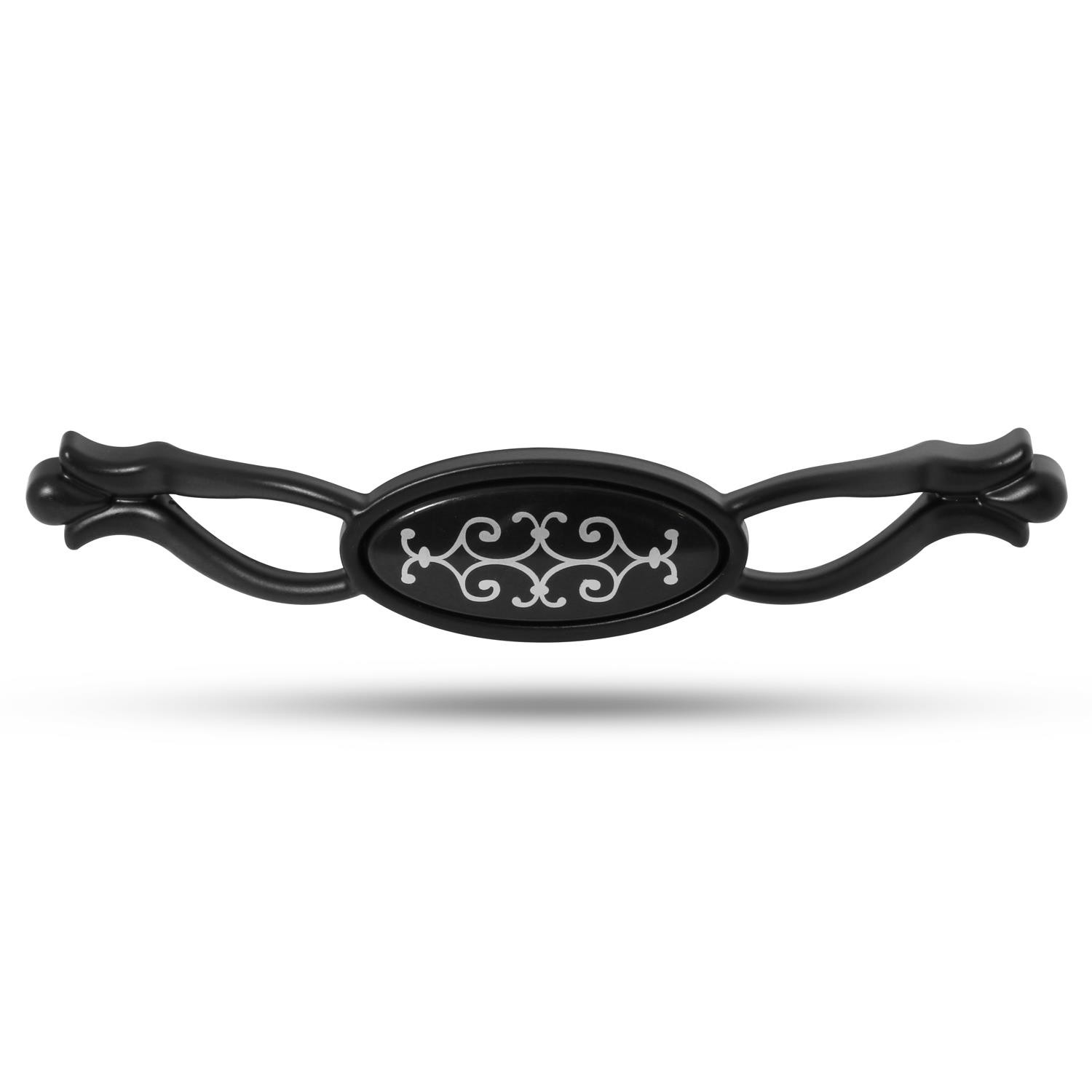 Erdem Çekmece Dolap Dolabı Kulpu Kulbu Siyah Metal Kulpları (128 MM-12.8 CM) (4 ADET) Mobilya Mutfak