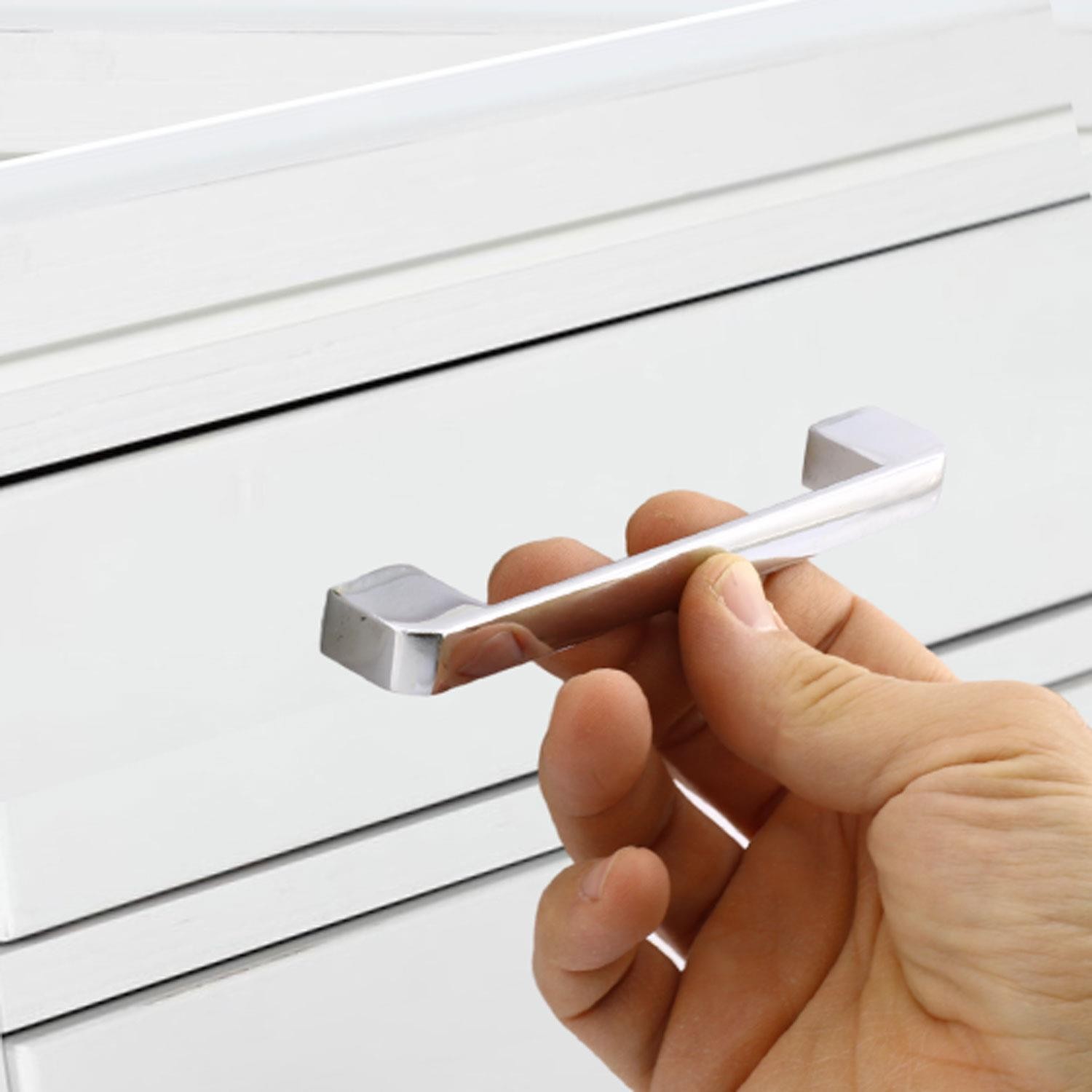 10 Adet Gölcük Oval Mobilya Mutfak Dolap Çekmece Dolabı Kapak Metal Kulpu Kulbu Kulpları Krom 160 mm