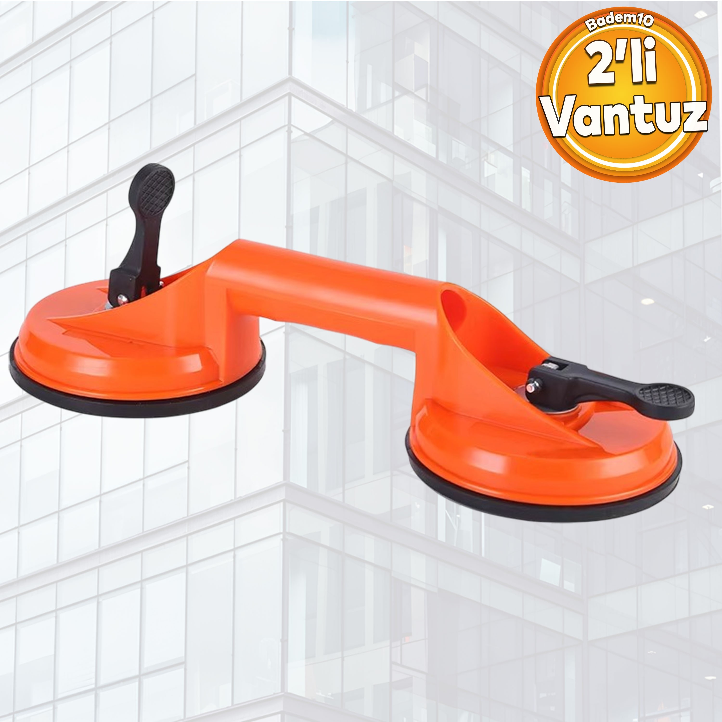 Vantuz Cam Vantuzu Vakumlu Cam Fayans Ahşap Tutucu Taşıma Araba Kaporta Göcük Çektirme 2'li Plastik