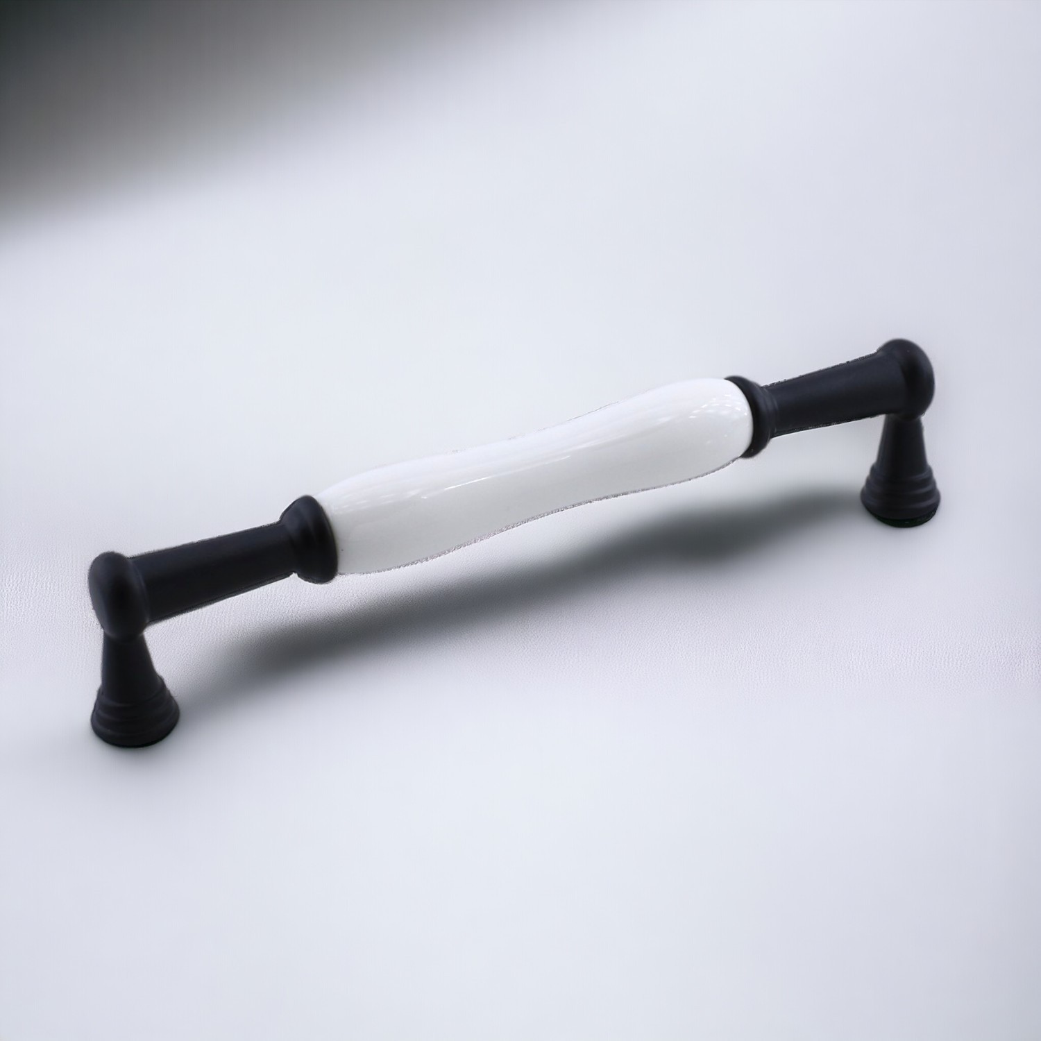 Anav Porselen Kulp 160 mm Mobilya Çekmece Mutfak Dolabı Dolap Kapak Kulpları Kulb Kulpu Siyah