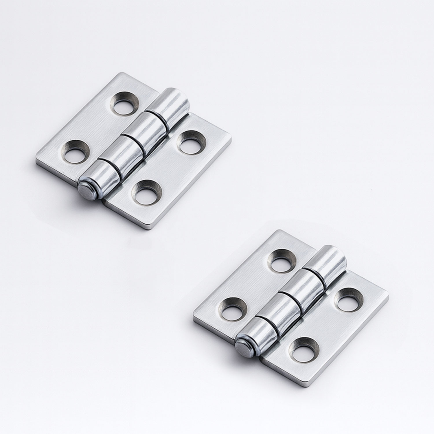 Yaprak Menteşe Metal Gümüş 30x30 mm 2 Adet Set İnce Dolap Mobilya Kapak Menteşe Bağlantı Kapı