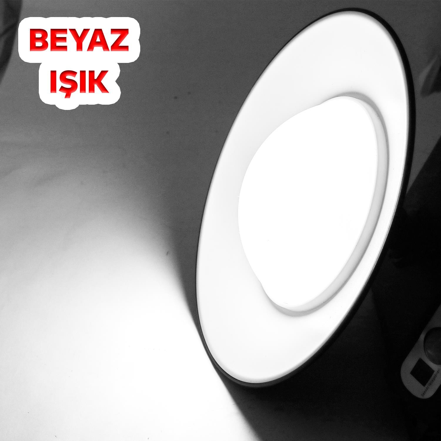 Güneş Enerjili Dış Aydınlatma 2 Modlu Işıklandırma Sensörlü Beyaz Işık Aplik 30 W Sarj Edilebilir