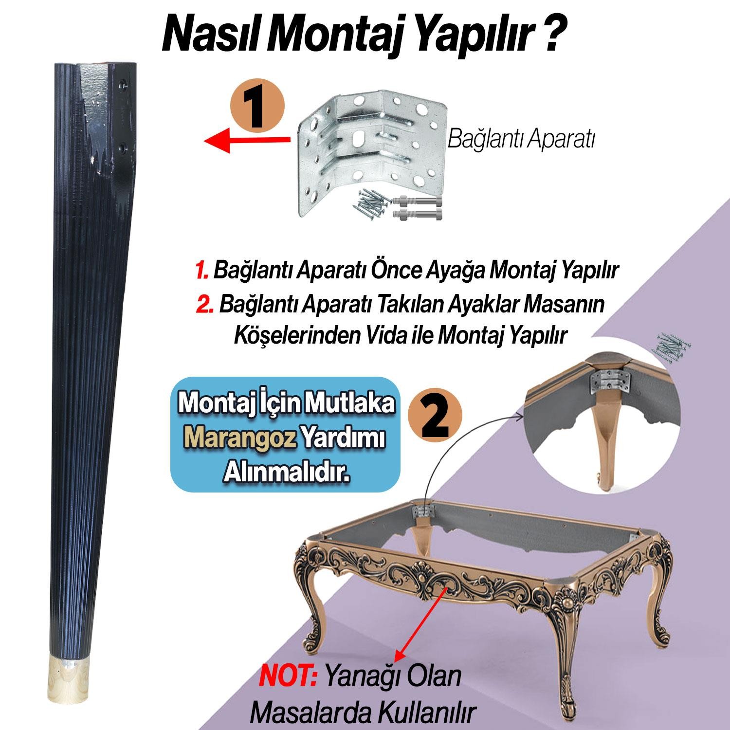 Suit Masa Dresuar Ayağı 75 cm Plastik Siyah Ayak Mutfak Yemek Masası Mobilya Ayakları Siyah