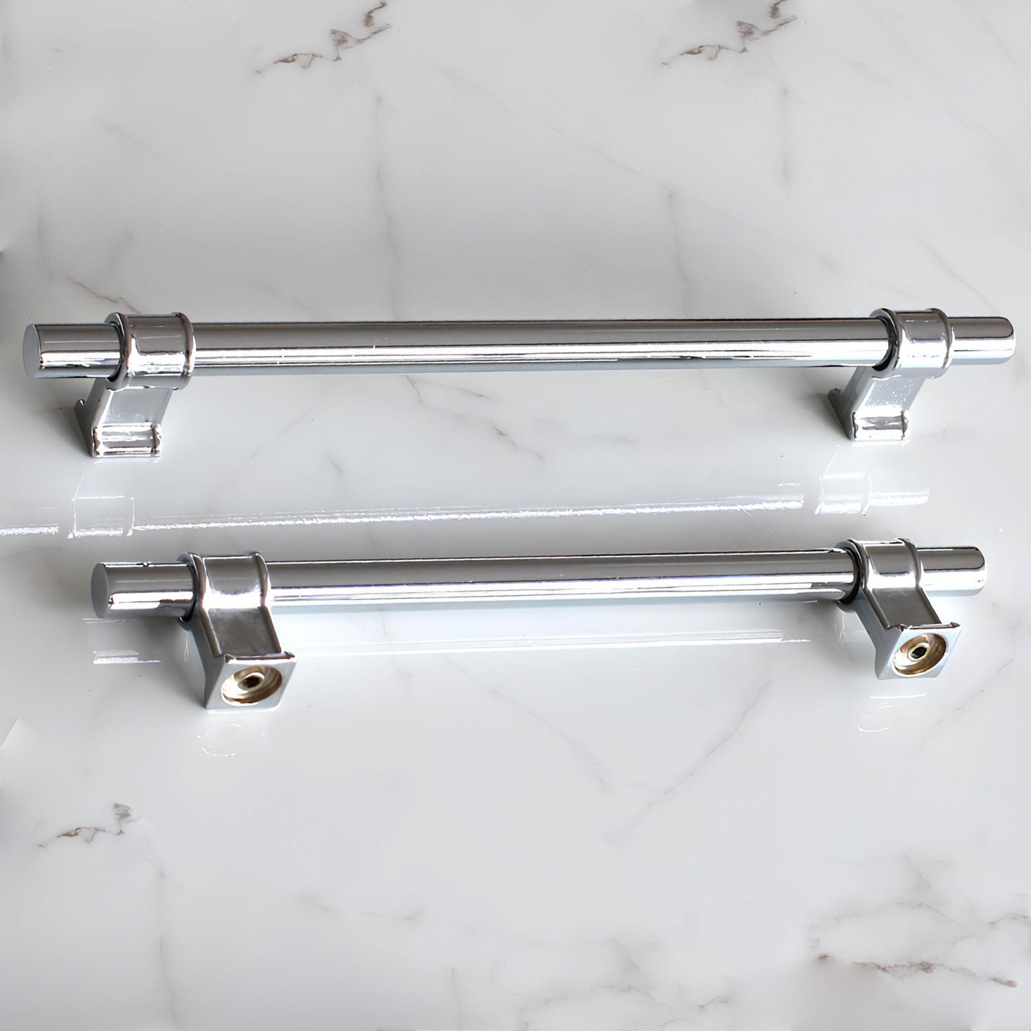 Hisar Krom Düz Metal Kulp 192 mm Mobilya Çekmece Mutfak Dolabı Dolap Kulpları kulpu Kulbu