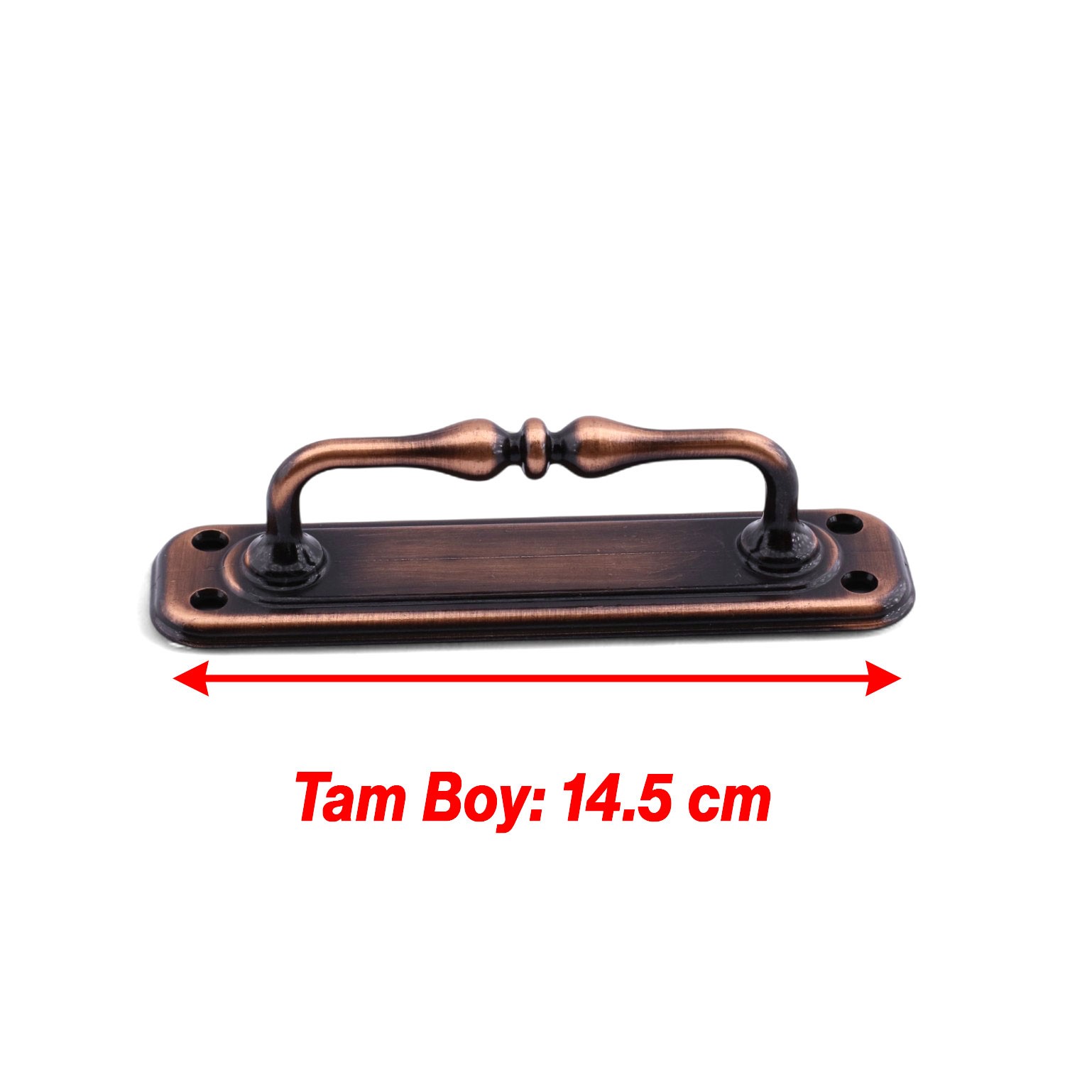 Antik Bakır Büyük Metal Kapı Çekme Kolu 14.5 cm Tutamağı Kulp Kulpları Dolap Mobilya Dolap Çekmece