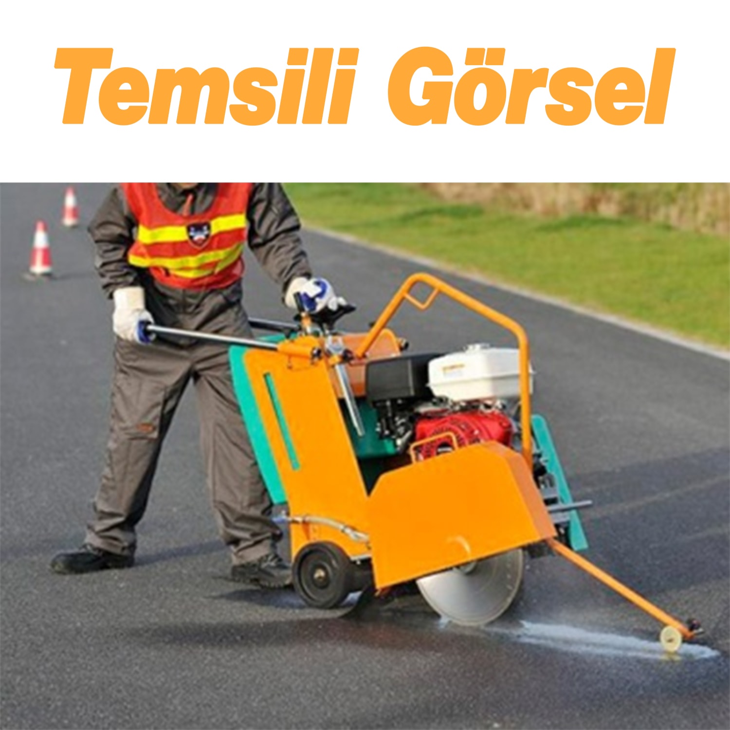 Asfalt Kesme Testeresi Elmas Testere Bıçağı Kesim Asfalt Beton 450 mm Zemin Kesme Testeresi Diski