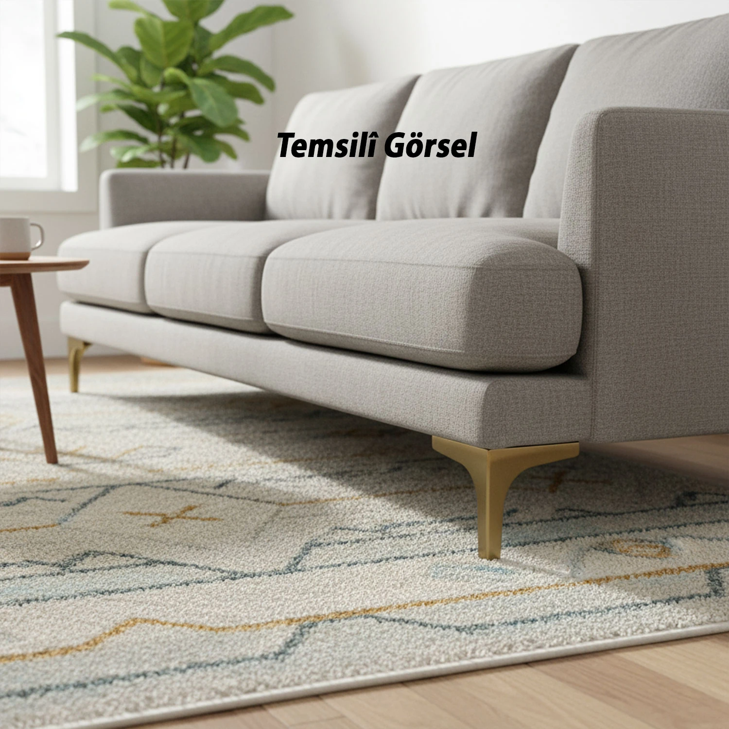 Dekor 12 cm Antik Metal Mobilya Ayağı Modern Ayak Dayanıklı Tasarım Koltuk Sehpa Masa TV Ünitesi