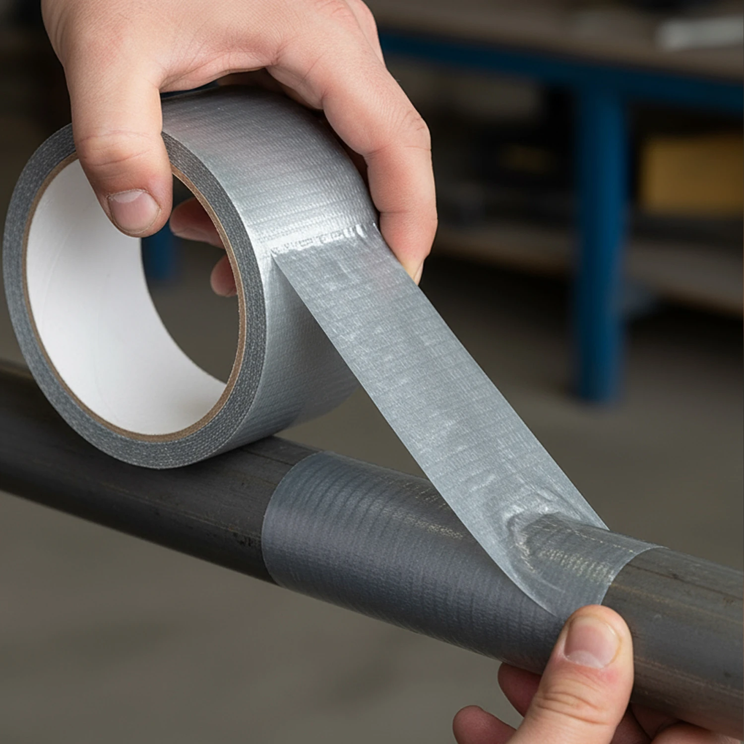 Gri Renkli Su Geçirmez Güçlü Tamir Bandı 48 mm x 10 mt Duct Tape Çok Amaçlı Tamirat Bandı