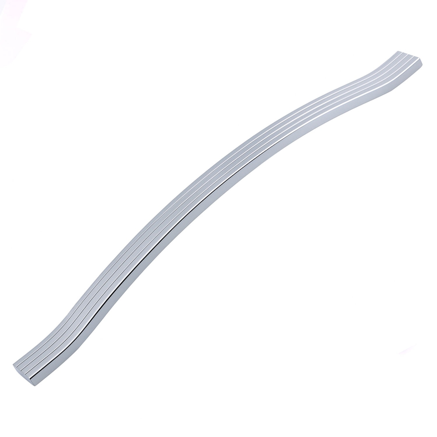 Akasya 320 mm Krom Gümüş Çizgili Metal Mobilya Kulpu Paslanmaz Sağlam Kulplar Kulbu Dayanıklı Modern