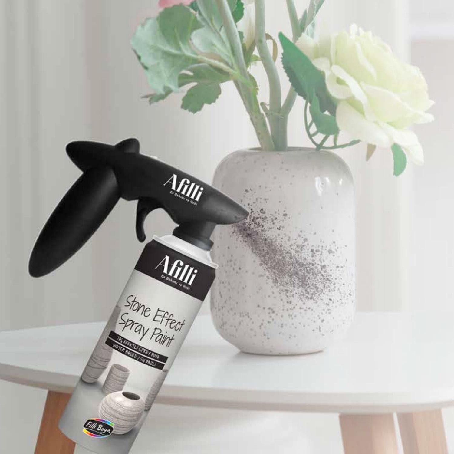 Afilli Taş Efektli Sprey Boya Gri Granit Stone Effect 400 ml