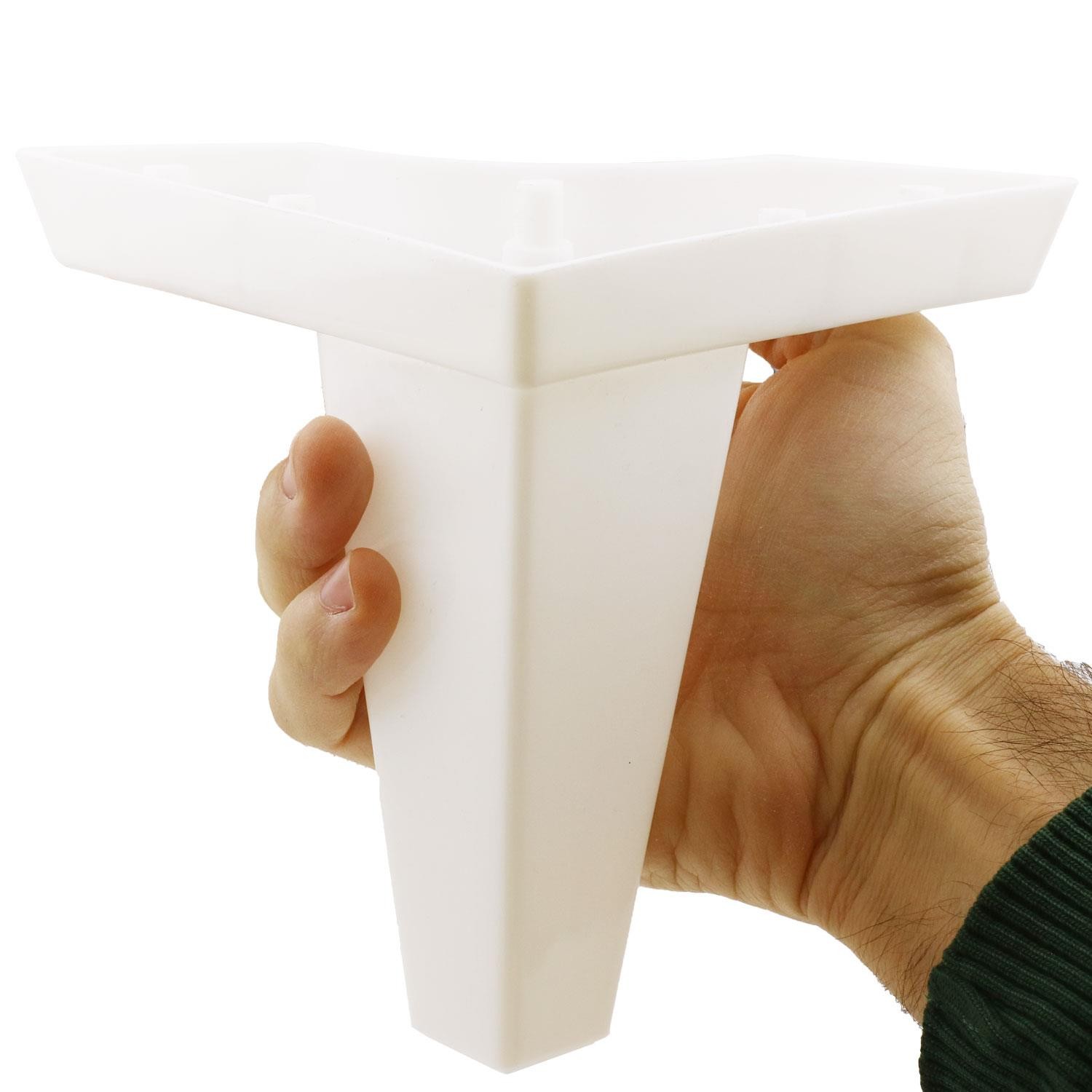 Mobilya Kanepe Sehpa Puf Koltuk Ayağı Beyaz Baza Ayak 14 cm 4 ADET