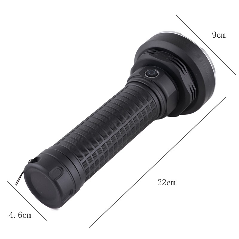 120W Usb Şarjlı Yüksek Işıklı LED Taktik El Feneri Süper Parlak Işık Su Geçirmez Gece Kamp Acil