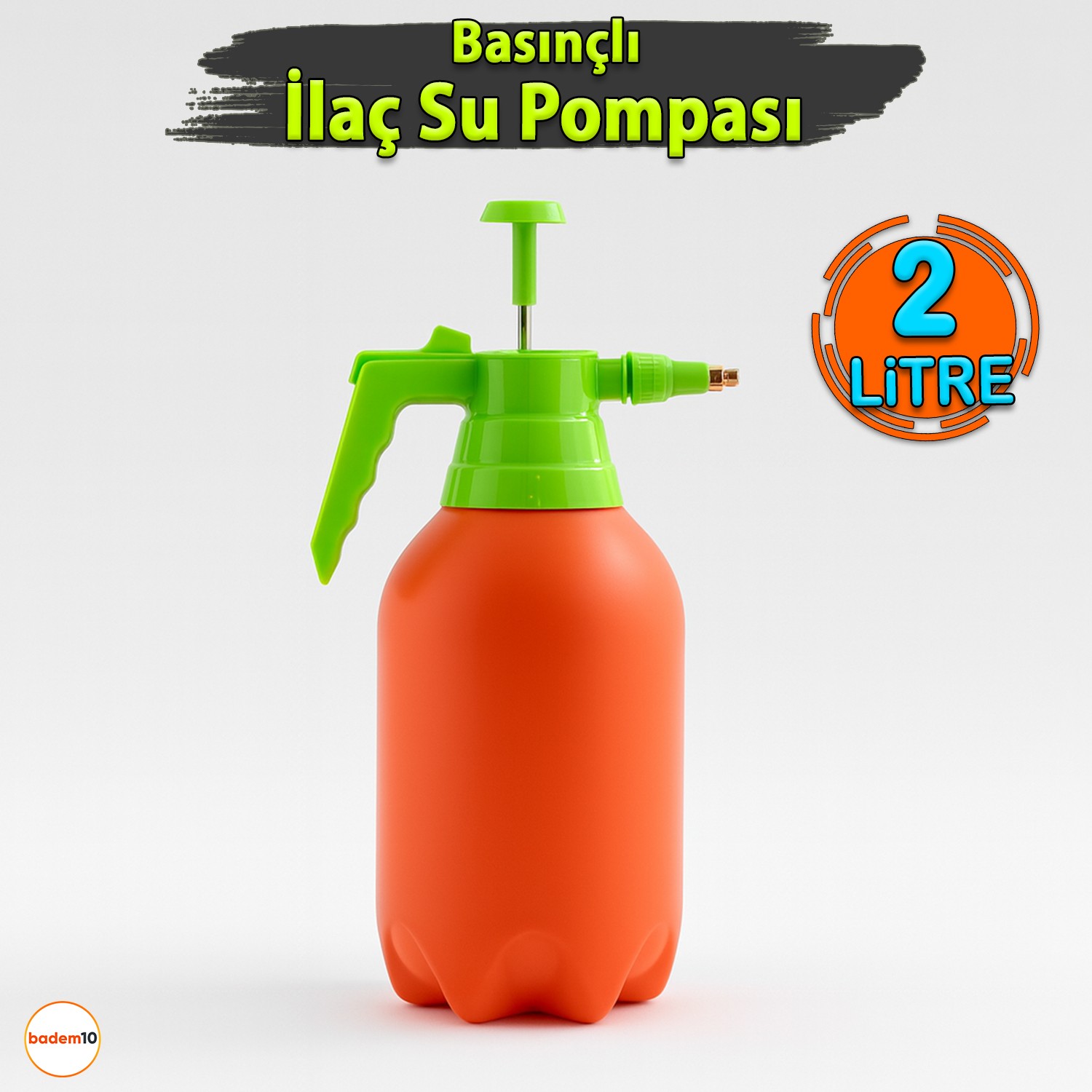 2 Litre Çok Amaçlı Basınçlı El Püskürtme İlaçlama Pompası Aleti Bitki Sulama Ayarlı Sprey Şişe