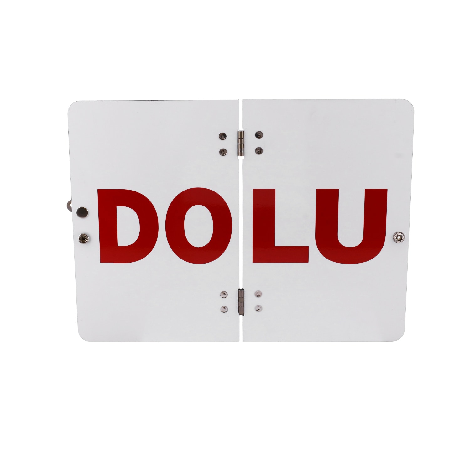 ADR Metal BOŞ- DOLU Uyarı Levhası 40x30 cm Reflektörlü Parlayan Katlanır Uyarı Levha 1 Adet