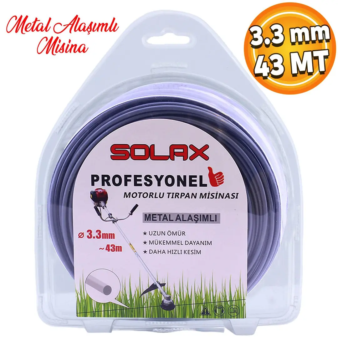 Solax 1LB Misina Motorlu Tırpan Misinası Metal Alaşımlı Misina İpi