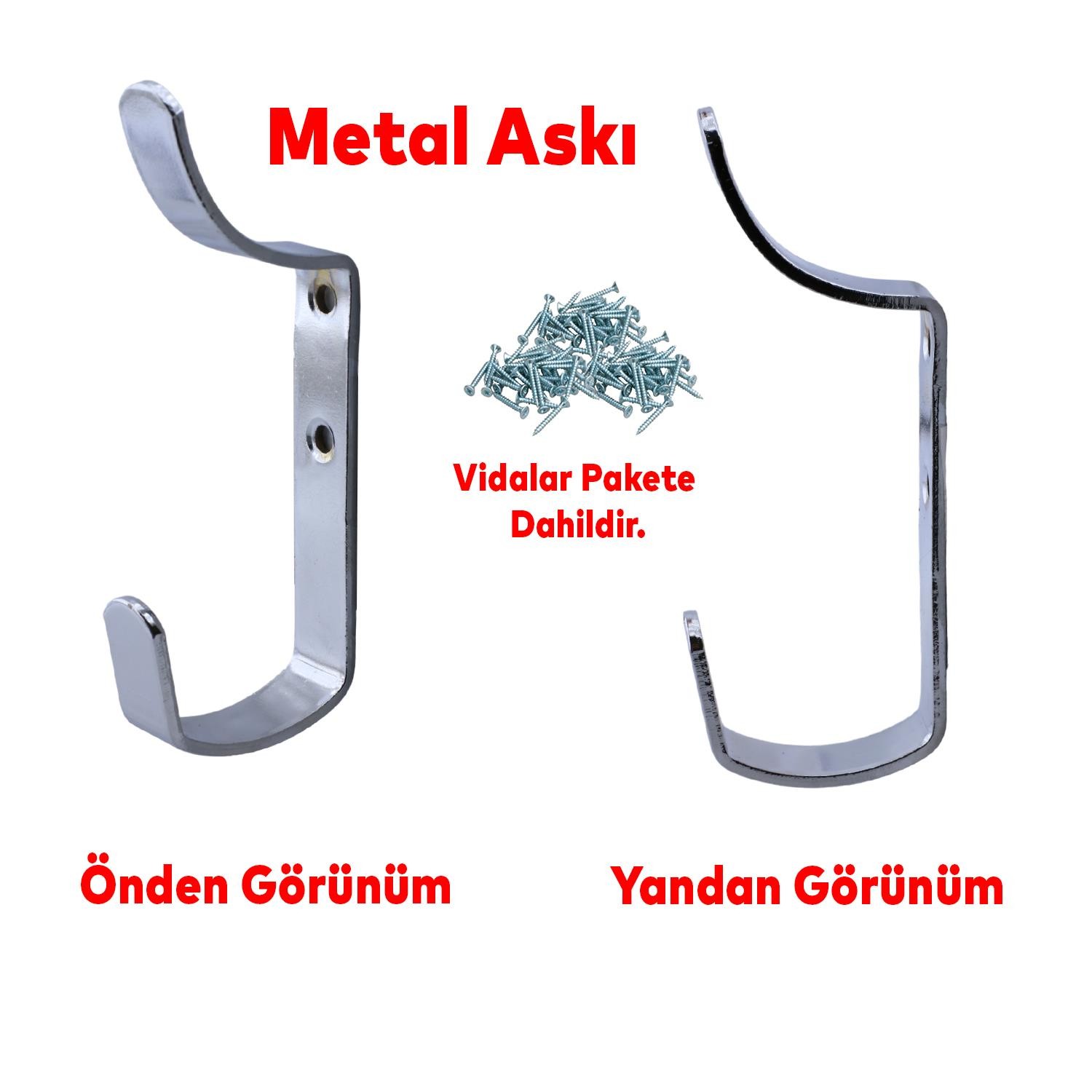 Çengel Metal Portmanto Vestiyer Duvar Dolap Elbise Askısı Krom Mobilya Kapı Askılığı Aparatı