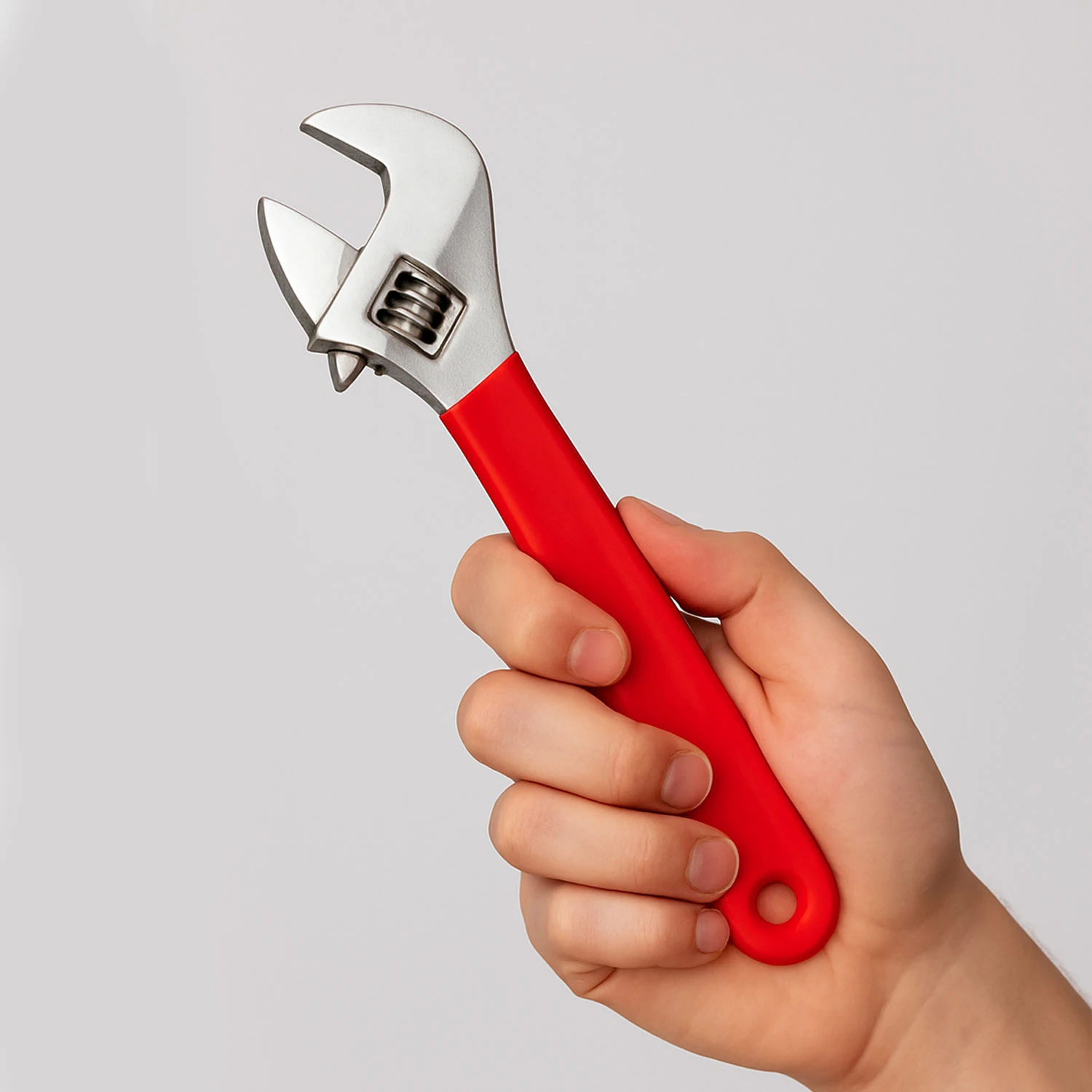 Kurbacık İngiliz Anahtarı 8 İnç 19.5 cm Profesyonel Ayarlı Anahtar Çelik Gövde Ergonomik Sap Vidalı